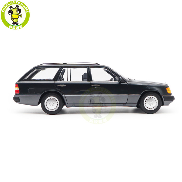 1/18 Mercedes Benz 300 DT-Model S124 1990 Norev 183960 Blueblack Metallic Diecast Model Toys Car Gifts For Father Friends