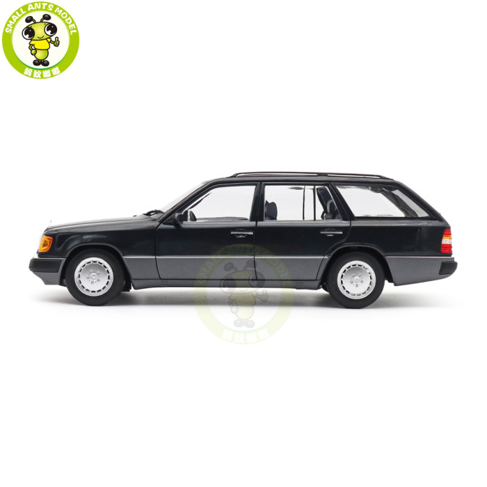 1/18 Mercedes Benz 300 DT-Model S124 1990 Norev 183960 Blueblack Metallic Diecast Model Toys Car Gifts For Father Friends