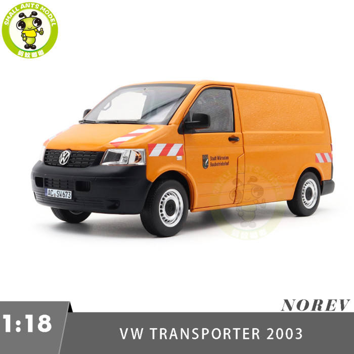 1/18 VW Volkswagen Transporter 2003 T5 Van Norev 188618 Communal Vehicle Diecast Model Toy Car Gifts For Friends
