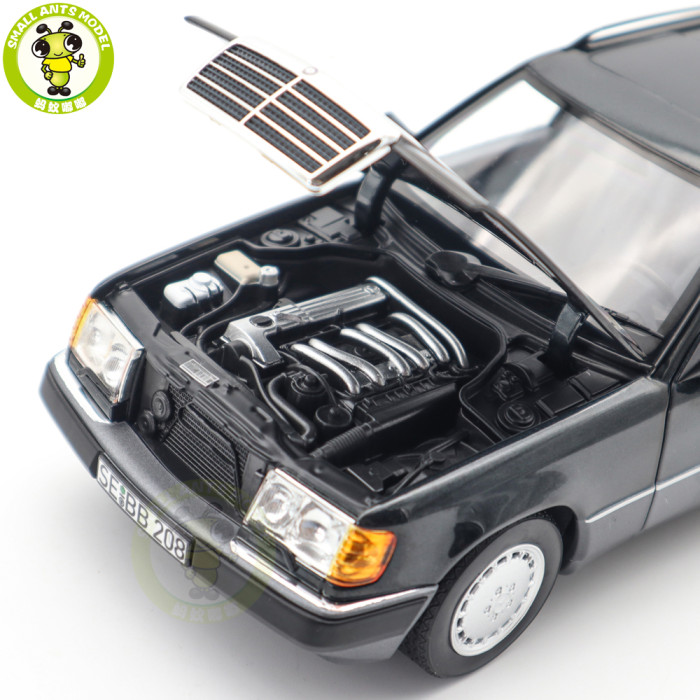 1/18 Mercedes Benz 300 DT-Model S124 1990 Norev 183960 Blueblack Metallic Diecast Model Toys Car Gifts For Father Friends