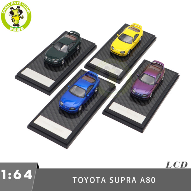1/64 LCD Toyota Supra A80 Diecast Model Toy Car Gifts For Friends Father