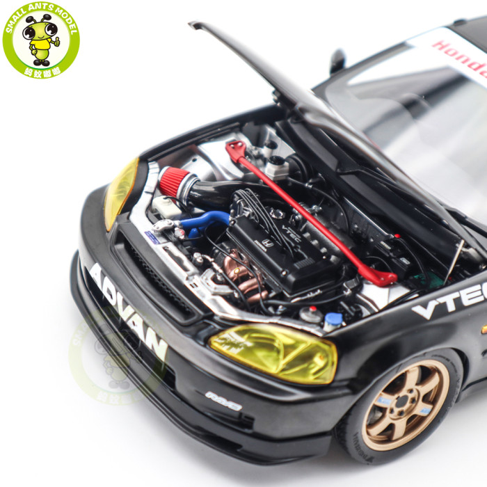 1/18 MOTORHELIX Honda CIVIC Type R EK9 Diecast Model Toy Car Gifts For Father Friends