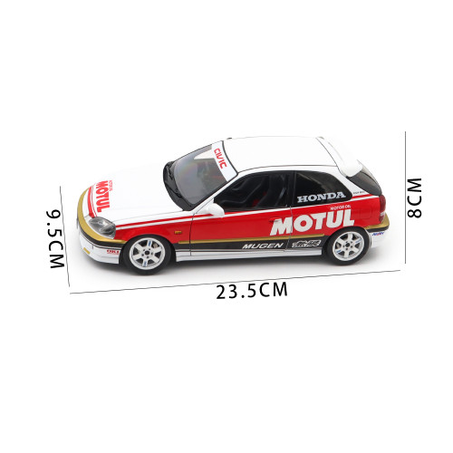 1/18 MOTORHELIX Honda CIVIC Type R EK9 Diecast Model Toy Car Gifts For Father Friends