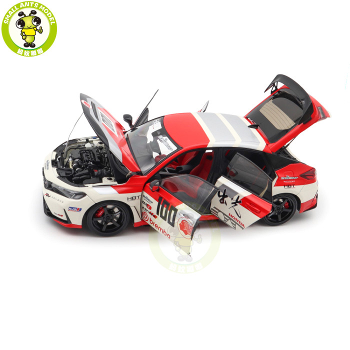 1/18 MOTORHELIX Honda Civic TYPE R (FL5) Diecast Model Toy Car Gifts For Father Friends