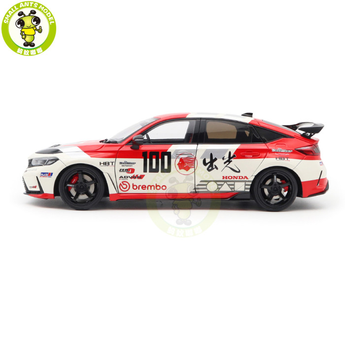 1/18 MOTORHELIX Honda Civic TYPE R (FL5) Diecast Model Toy Car Gifts For Father Friends
