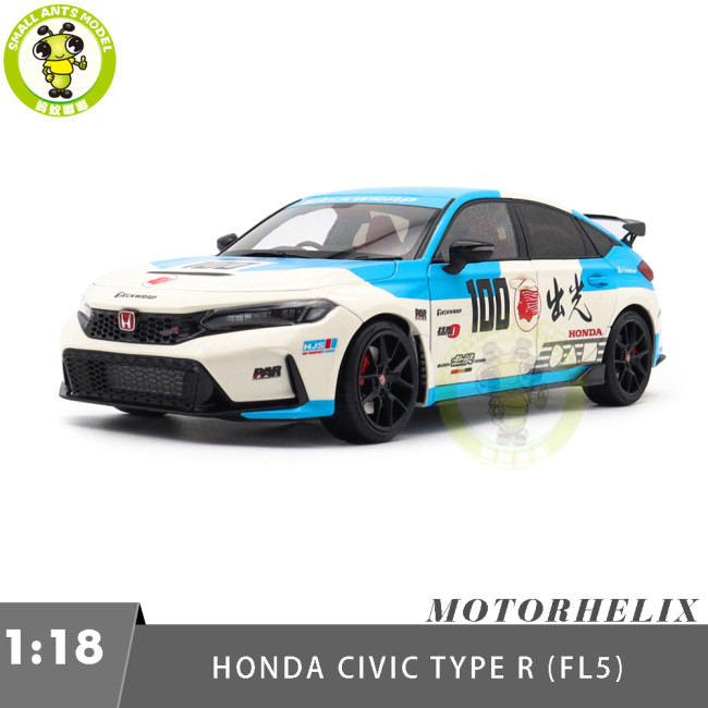 1/18 MOTORHELIX Honda Civic TYPE R (FL5) Diecast Model Toy Car Gifts For Father Friends