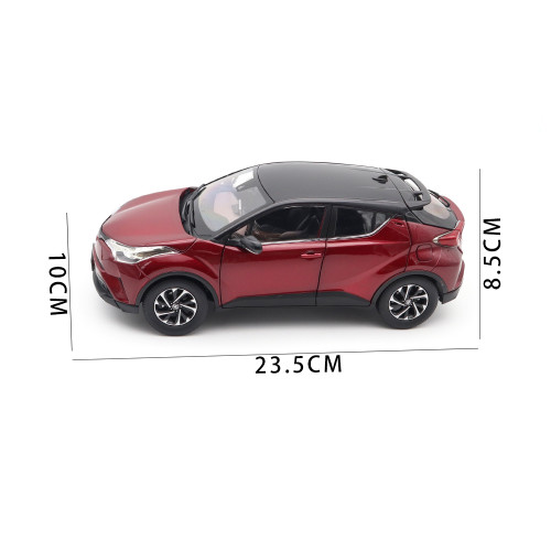1/18 Toyota IZOA Red With Black Roof Diecast Model Toy Car Gifts For Friends
