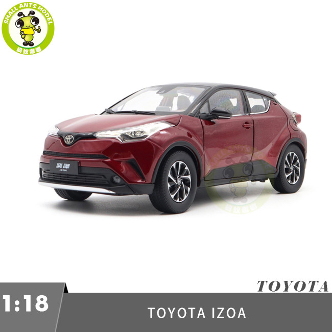 1/18 Toyota IZOA Red With Black Roof Diecast Model Toy Car Gifts For Friends