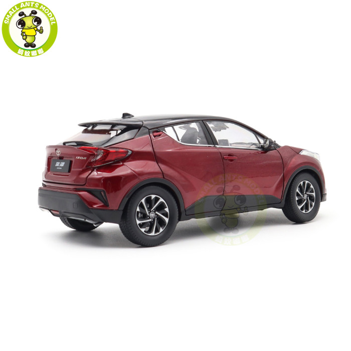 1/18 Toyota IZOA Red With Black Roof Diecast Model Toy Car Gifts For Friends