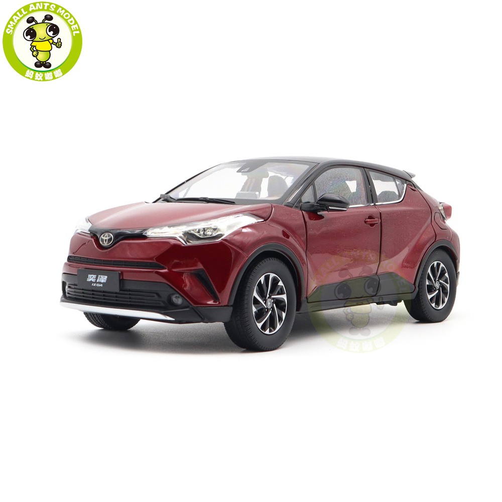ミニカー 1/18 トヨタ TOYOTA IZOA レッド 1/18 Toyota IZOA Red With Black Roof Diecast Model Toy Car Gifts