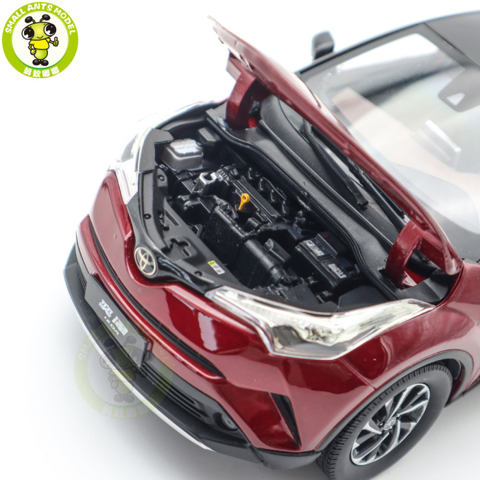 1/18 Toyota IZOA Red With Black Roof Diecast Model Toy Car Gifts For Friends