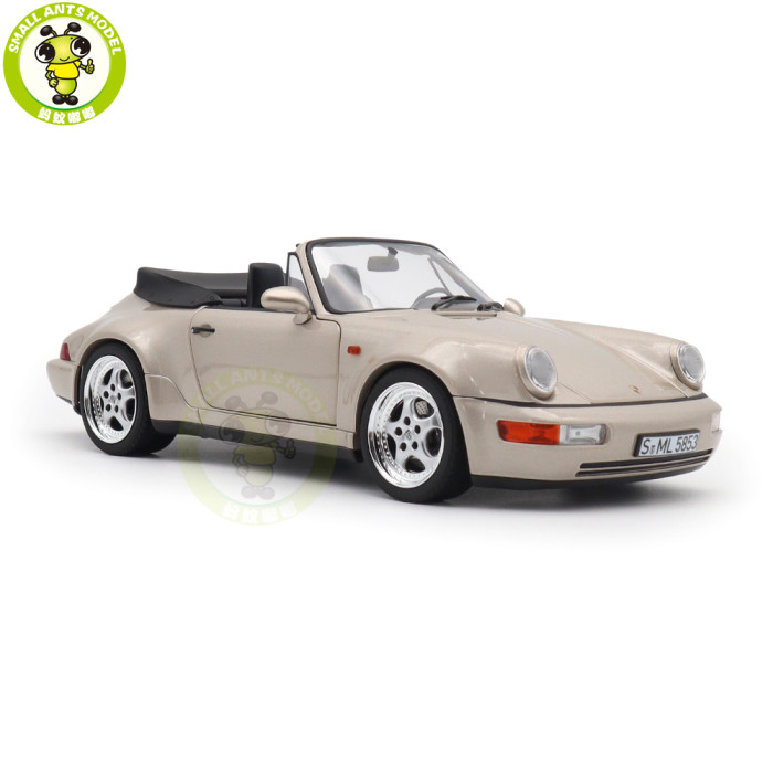 1/18 Porsche 911 Carrera 2 Turbo Look Cabriolet 1992 Norev 187140 Diecast Model Toys Car Gifts For Husband Boyfriend Father