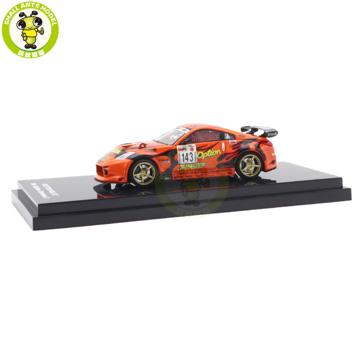 1/64 MOTORHELIX Nissan Fairlady Z Option Stream Z '02 Mr Hiro Diecast Model Toy Car Gifts For Father Friends