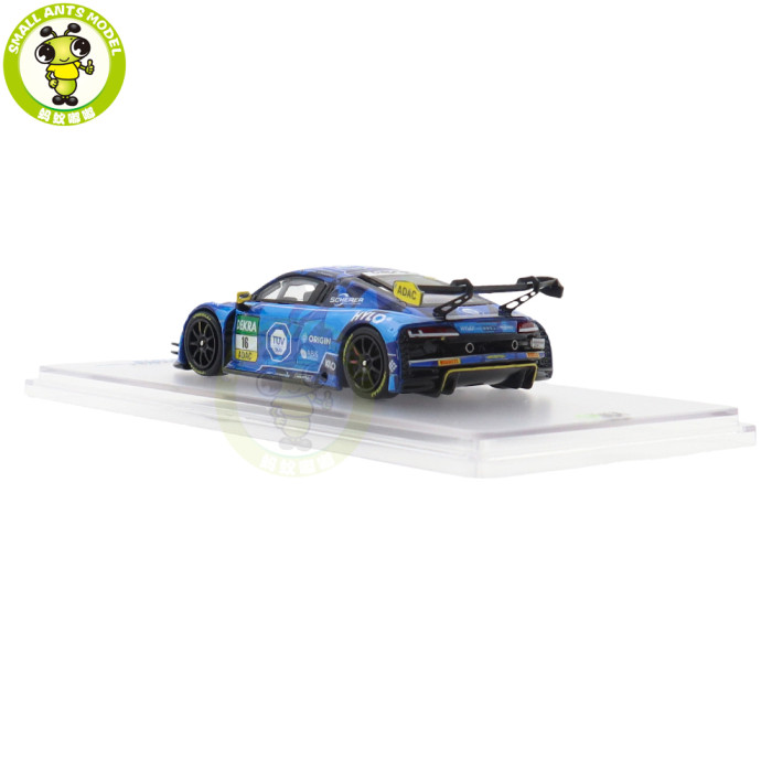 1/64 Kiloworks Audi R8 LMS GT3 EVO II 2025 Scherer Sport PHX Diecast Model Toys Car Boys Girls Gifts