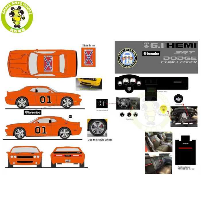Pre-order 1/18 2010 Dodge Challenger ACME Diecast Model Car Toys Gifts
