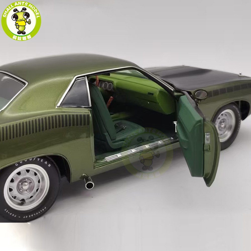 Pre-order 1/18 1970 Plymouth AAR Cuda ACME Ivy Green Diecast Model