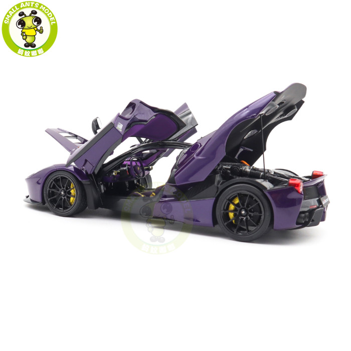 1/18 Ferrari LaFerrari Purple Dubai - Viola Vio BBR 182237 Diecast Model Toys Car Gifts For Father Friends