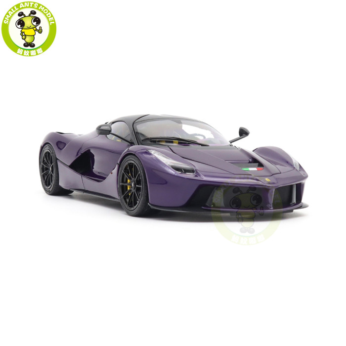 1/18 Ferrari LaFerrari Purple Dubai - Viola Vio BBR 182237 Diecast Model Toys Car Gifts For Father Friends