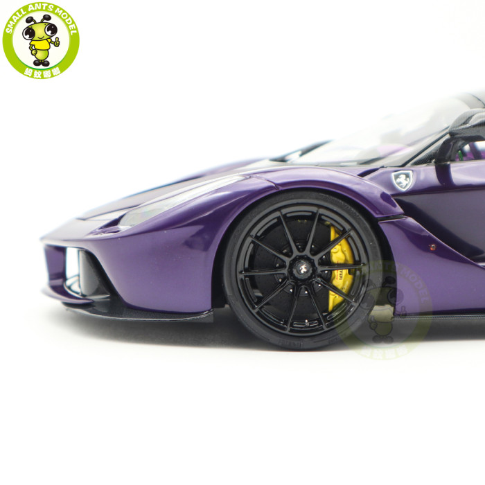 1/18 Ferrari LaFerrari Purple Dubai - Viola Vio BBR 182237 Diecast Model Toys Car Gifts For Father Friends