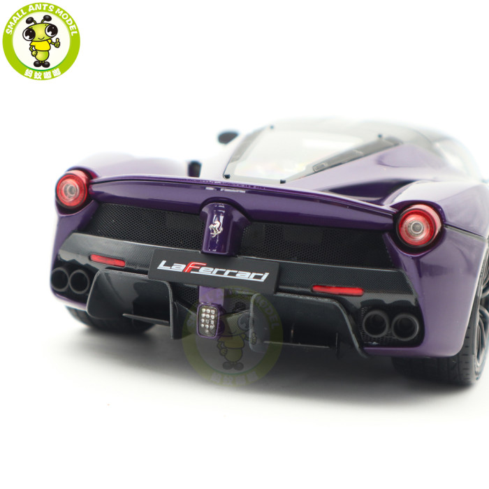 1/18 Ferrari LaFerrari Purple Dubai - Viola Vio BBR 182237 Diecast Model Toys Car Gifts For Father Friends