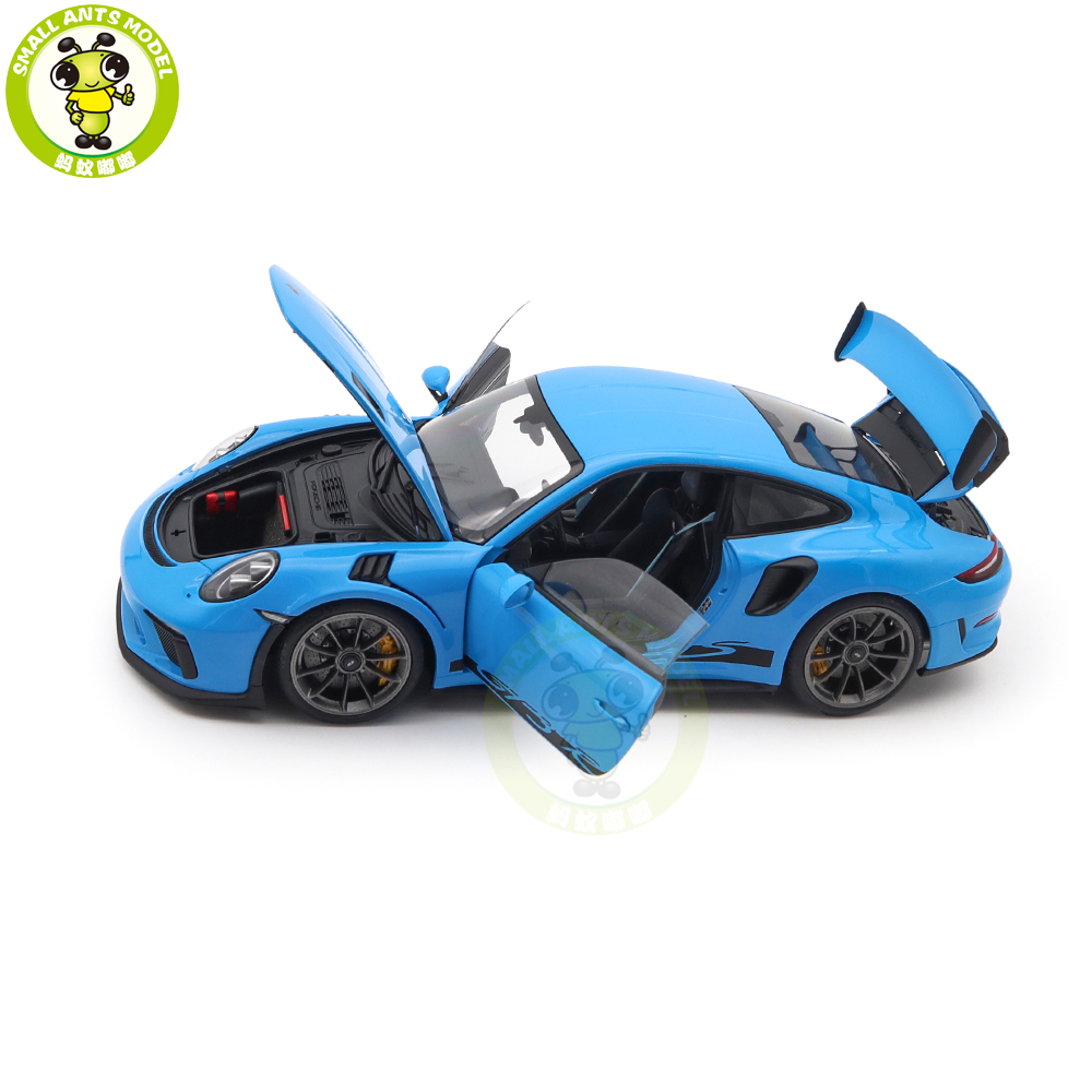 1/18 Porsche 911 991.2 GT3 RS AUTOart 78182 Riviera Blue Model Car