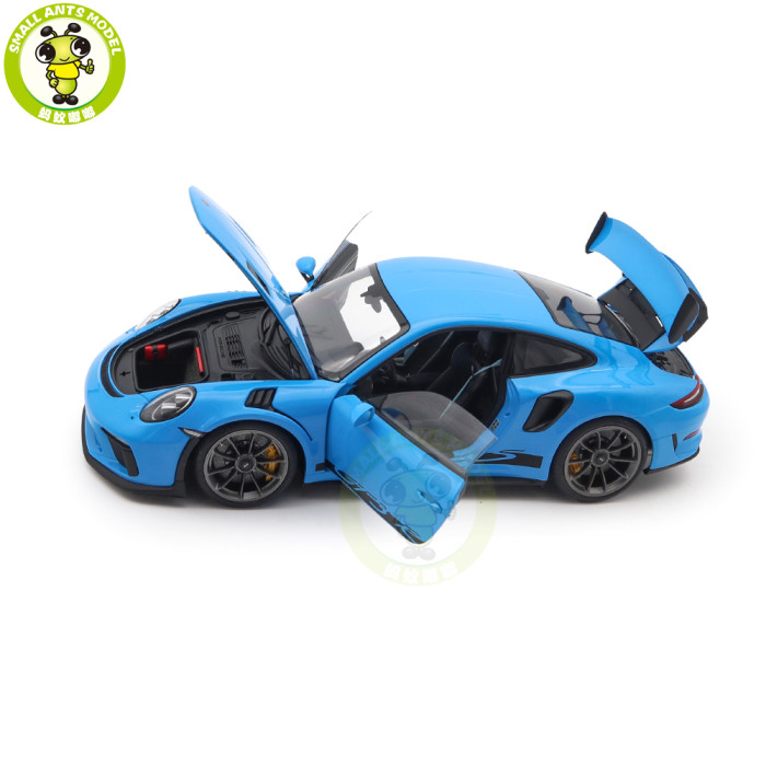 1/18 Porsche 911 991.2 GT3 RS AUTOart 78182 Riviera Blue Model Car
