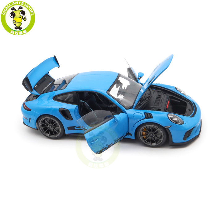 1/18 Porsche 911 991.2 GT3 RS AUTOart 78182 Riviera Blue Model Car