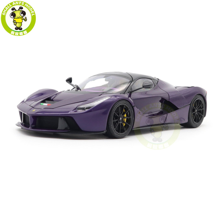 1/18 Ferrari LaFerrari Purple Dubai - Viola Vio BBR 182237 Diecast Model Toys Car Gifts For Father Friends