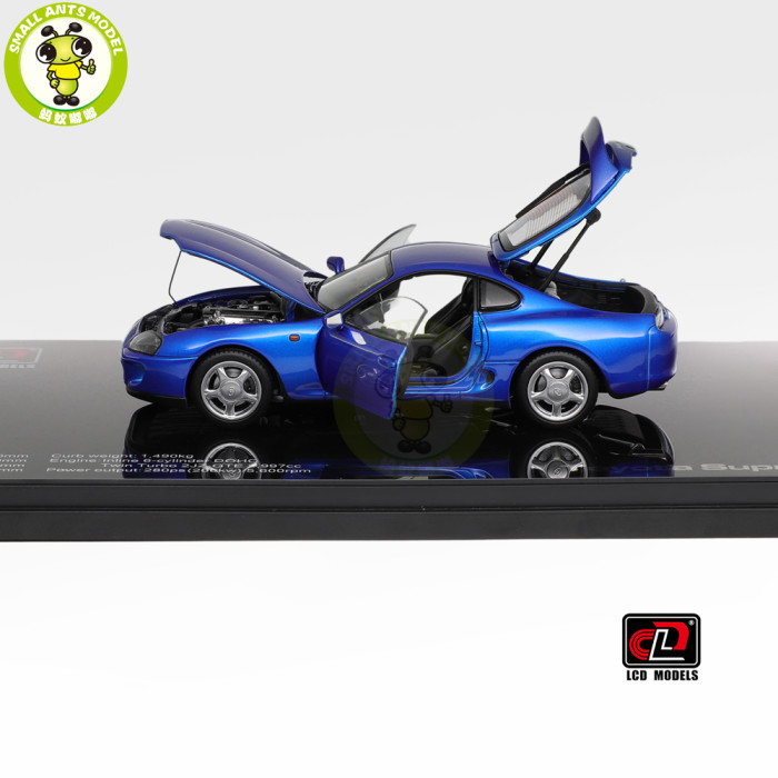 1/43 LCD Toyota Supra A80 Diecast Model Toy Car Gifts For Friends Father