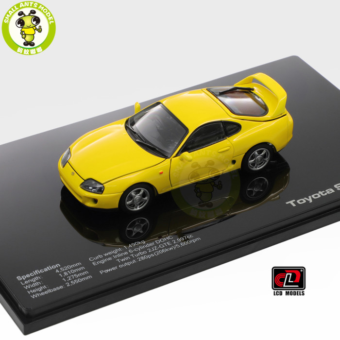 1/43 LCD Toyota Supra A80 Diecast Model Toy Car Gifts For Friends Father