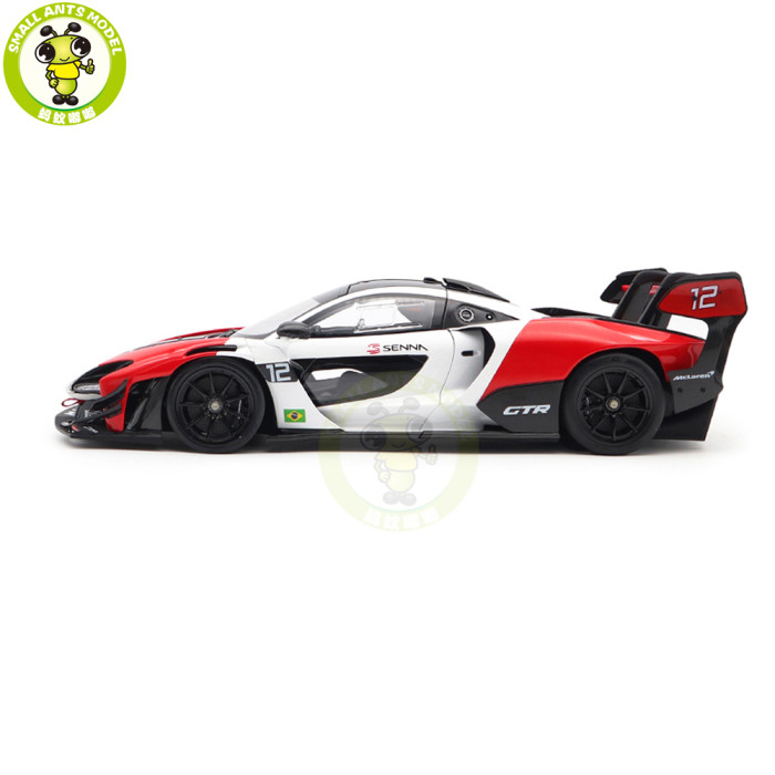 1/18 LCD Mclaren Senna GTR Red/White Diecast Model Car Gifts For Father Friends