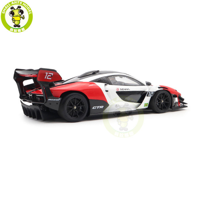 1/18 LCD Mclaren Senna GTR Red/White Diecast Model Car Gifts For Father Friends