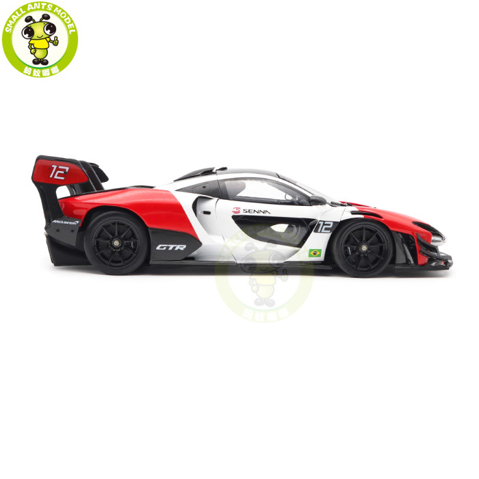 1/18 LCD Mclaren Senna GTR Red/White Diecast Model Car Gifts For Father Friends