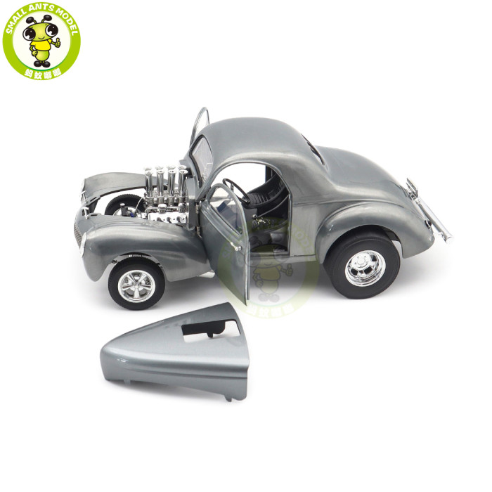1/18 1940 Gasser Hammered Steel Willys ACME Diecast Model Car Toys Gifts