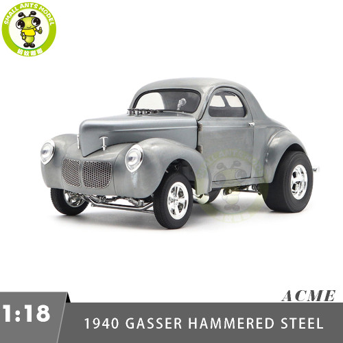 1/18 1940 Gasser Hammered Steel Willys ACME Diecast Model Car Toys Gifts