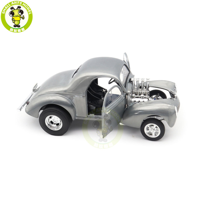1/18 1940 Gasser Hammered Steel Willys ACME Diecast Model Car Toys Gifts