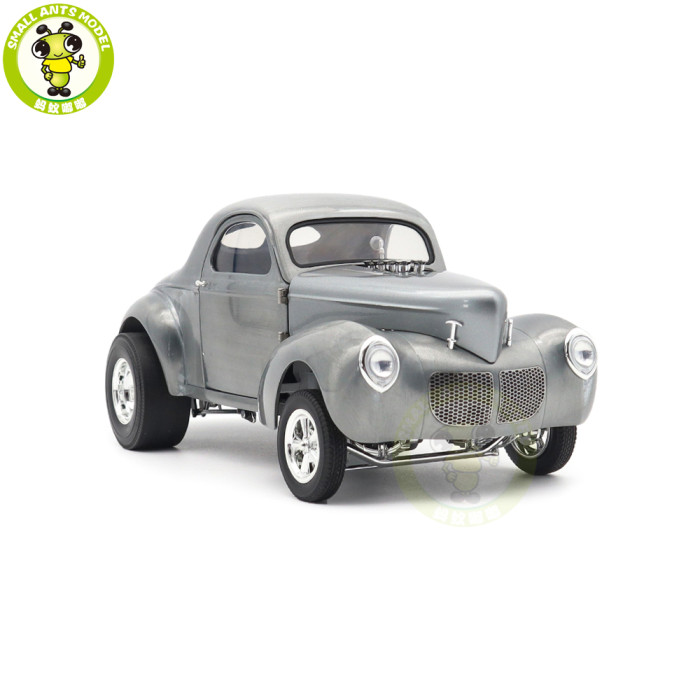 1/18 1940 Gasser Hammered Steel Willys ACME Diecast Model Car Toys Gifts