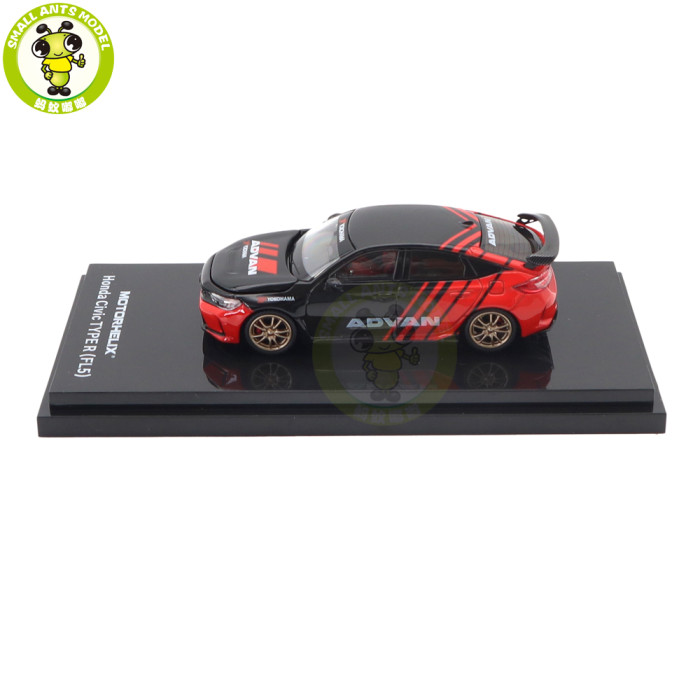 1/64 MOTORHELIX Honda Civic TYPE R (FL5) Advan Livery Diecast Model Toy Car Gifts For Father Friends