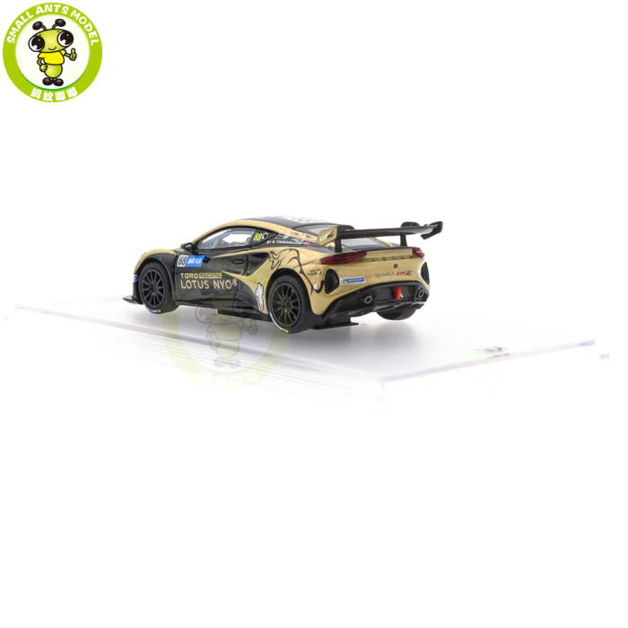 1/64 Kiloworks LOTUS Emira GT4 Adam Christodoulou 2023 Macau Lotus Team TORO #88 Diecast Model Toys Car Boys Girls Gifts