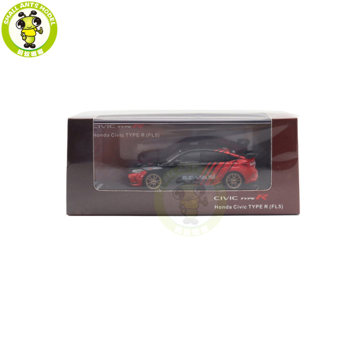 1/64 MOTORHELIX Honda Civic TYPE R (FL5) Advan Livery Diecast Model Toy Car Gifts For Father Friends
