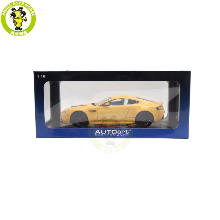1/18 AUTOart 70252 ASTON MARTIN V12 Vantage S 2015 Yellow Tang Model Car Toys Gifts Gifts For Father Friends