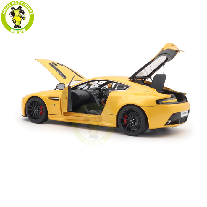 1/18 AUTOart 70252 ASTON MARTIN V12 Vantage S 2015 Yellow Tang Model Car Toys Gifts Gifts For Father Friends