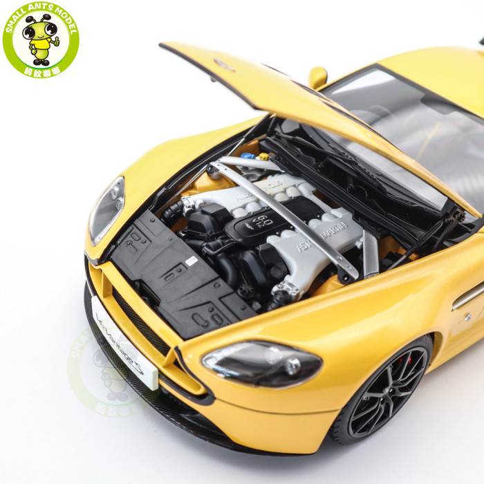 1/18 AUTOart 70252 ASTON MARTIN V12 Vantage S 2015 Yellow Tang Model Car Toys Gifts Gifts For Father Friends