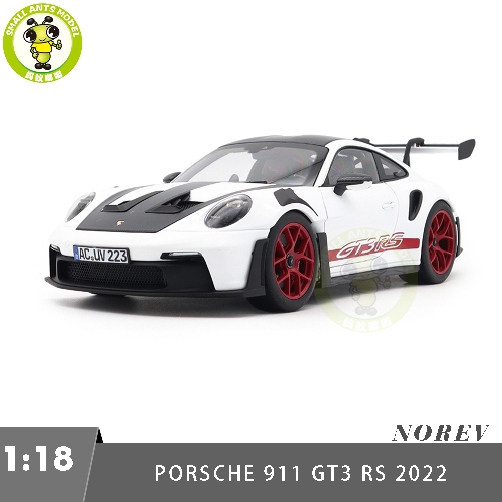 1/18 Porsche 911 GT3 RS 2022 Weissach Pack Norev 187373 White Pyro