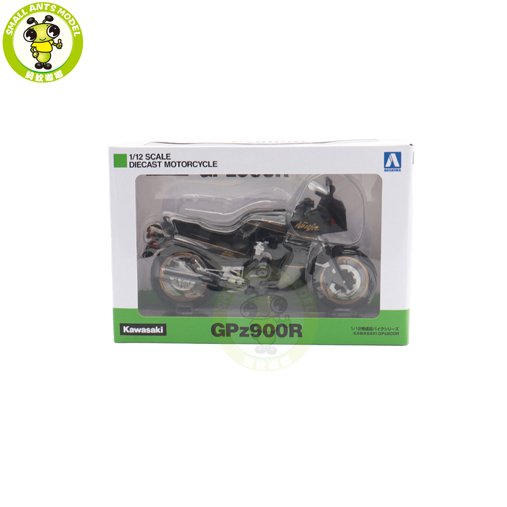 1/12 AOSHIMA Kawasaki GPz900R Diecast Model Motorcycle Car Toy