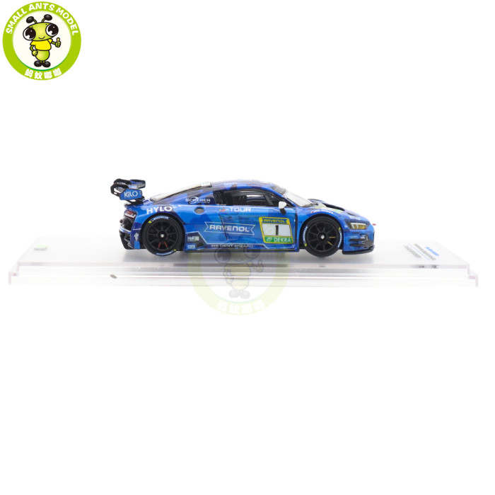 1/64 Kiloworks Audi R8 LMS GT3 EVO II 2025 Scherer Sport PHX Diecast Model Toys Car Boys Girls Gifts