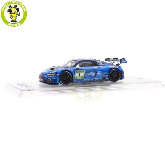 1/64 Kiloworks Audi R8 LMS GT3 EVO II 2025 Scherer Sport PHX Diecast Model Toys Car Boys Girls Gifts