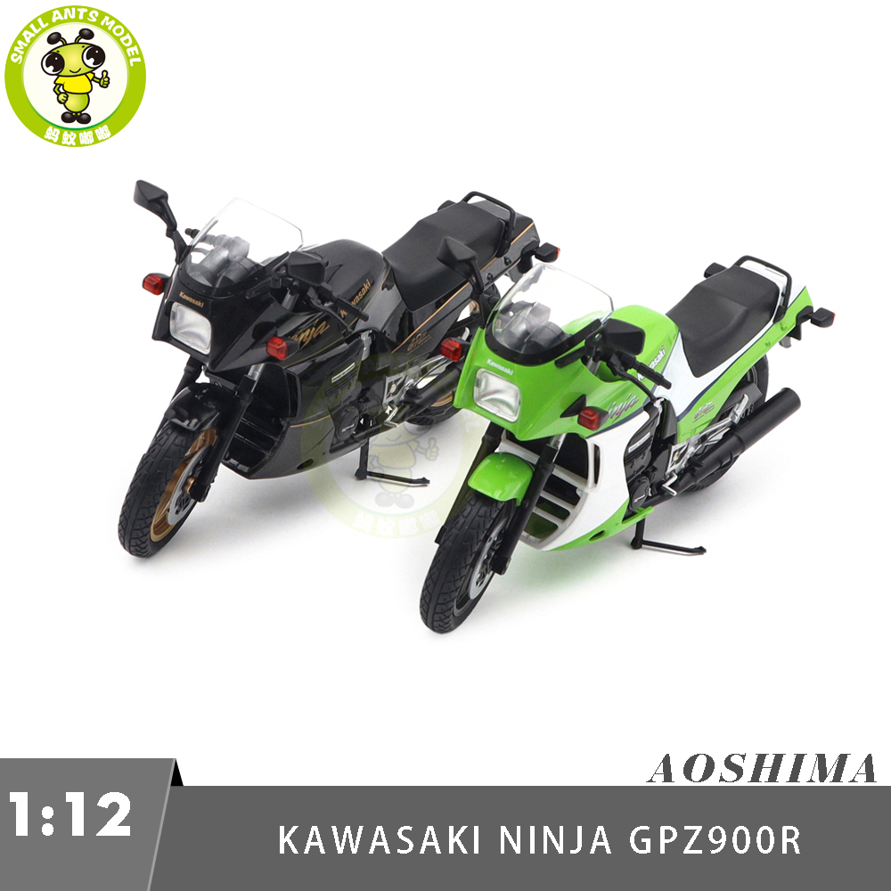 1/12 AOSHIMA Kawasaki GPz900R Diecast Model Motorcycle Car Toy