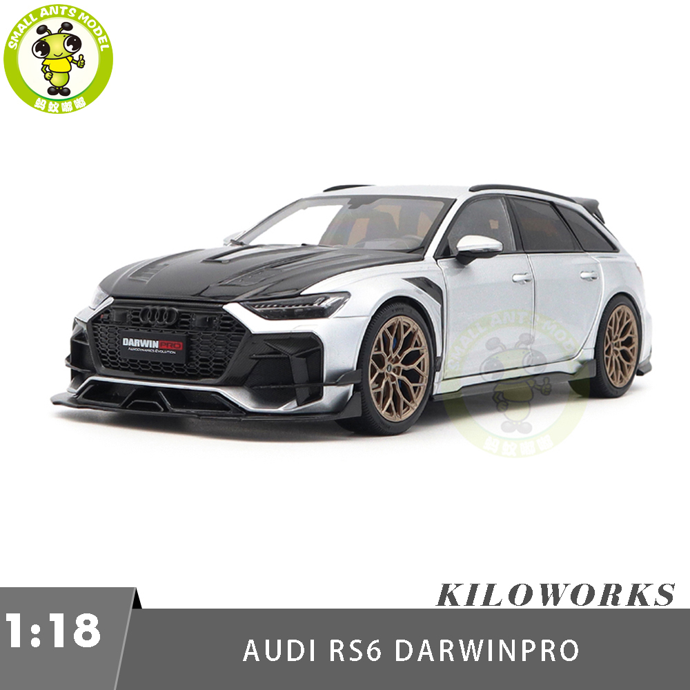 自動車 1/18 Audi RS6 DarwinPRO Vossen HF2 1/18 Audi RS 6 RS6 DarwinPRO KILO WORKS Diecast Model Toy Car