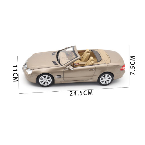 1/18 Mercedes Benz SL 500 2003 Type R230 Norev 183843 Travertin Beige Metallic Diecast Model Toys Car Gifts For Father Friends